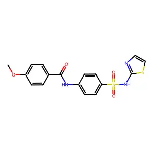 4-methoxy-N-{4-[(1,3-thiazol-2-yl)sulfamoyl]phenyl}benzamide structure