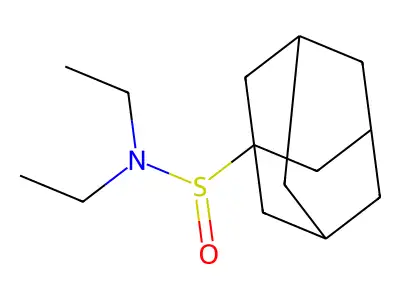 N,N-diethyladamantane-1-sulfinamide structure