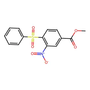 Methyl 3-nitro-4-(phenylsulfonyl)benzoate structure