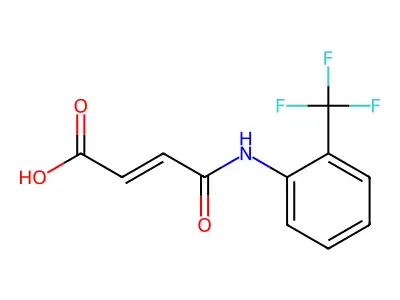 4-Oxo-4-((2-(trifluoromethyl)phenyl)amino)but-2-enoic acid structure