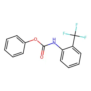 Phenyl (2-trifluoromethylphenyl)carbamate structure