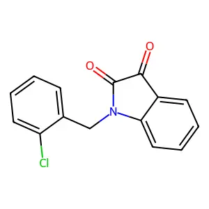 1-(2-chlorobenzyl)-1H-indole-2,3-dione structure