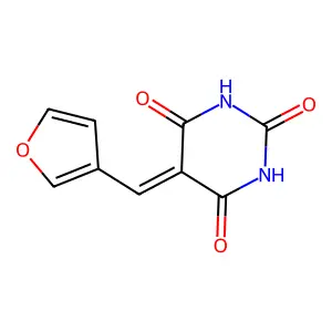 5-(Furan-3-ylmethylidene)-1,3-diazinane-2,4,6-trione structure