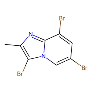 3,6,8-Tribromo-2-methylimidazo[1,2-a]pyridine structure