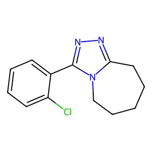 3-(2-chlorophenyl)-6,7,8,9-tetrahydro-5H-[1,2,4]triazolo[4,3-a]azepine structure
