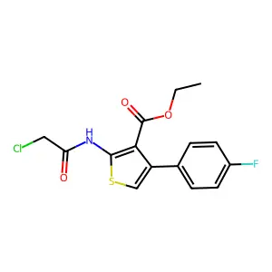 Ethyl 2-(2-chloroacetamido)-4-(4-fluorophenyl)thiophene-3-carboxylate structure