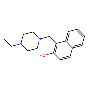 1-[(4-Ethylpiperazin-1-yl)methyl]naphthalen-2-ol structure