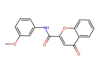 N-(3-methoxyphenyl)-4-oxo-4H-chromene-2-carboxamide structure