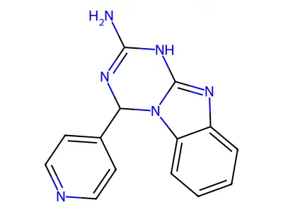 4-(Pyridin-4-yl)-3,4-dihydro[1,3,5]triazino[1,2-a]benzimidazol-2-amine structure