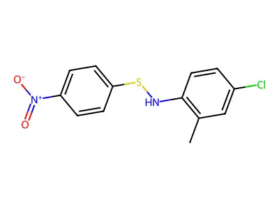 N-(4-Chloro-2-methylphenyl)-S-(4-nitrophenyl)thiohydroxylamine structure