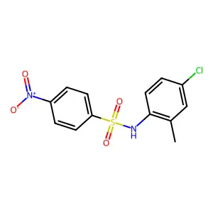 N-(4-chloro-2-methylphenyl)-4-nitrobenzenesulfonamide structure