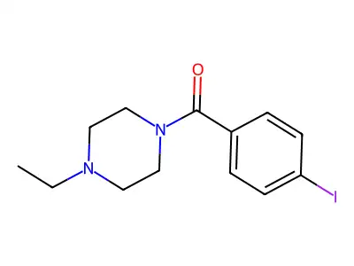 (4-Ethylpiperazin-1-yl)(4-iodophenyl)methanone structure
