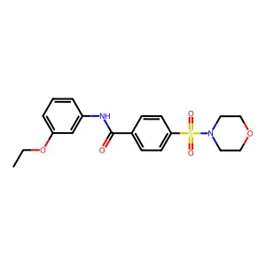 N-(3-ethoxyphenyl)-4-(morpholinosulfonyl)benzamide structure