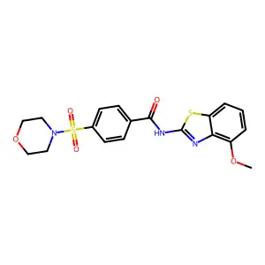 N-(4-methoxy-1,3-benzothiazol-2-yl)-4-morpholin-4-ylsulfonylbenzamide structure