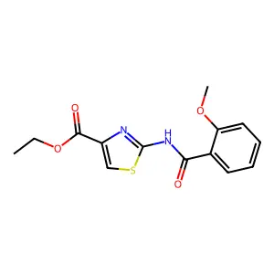 Ethyl 2-(2-methoxybenzamido)thiazole-4-carboxylate structure