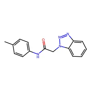 2-(1H-benzo[d][1,2,3]triazol-1-yl)-N-(p-tolyl)acetamide structure