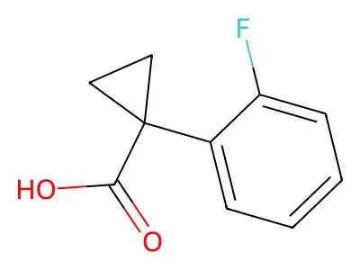1-(2-Fluorophenyl)cyclopropane-1-carboxylic acid structure