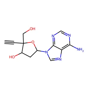 4'-Ethynyl-2'-deoxyadenosine structure