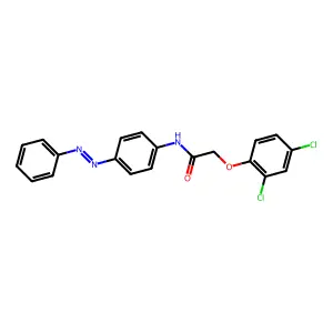 2-(2,4-dichlorophenoxy)-N-[4-(phenyldiazenyl)phenyl]acetamide structure