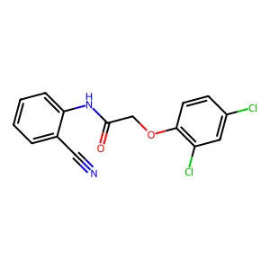 N-(2-cyanophenyl)-2-(2,4-dichlorophenoxy)acetamide structure