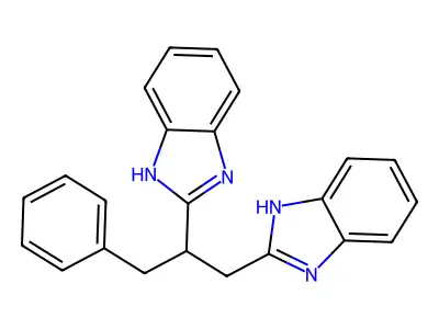 2-[1-(1H-benzimidazol-2-yl)-3-phenylpropan-2-yl]-1H-benzimidazole structure