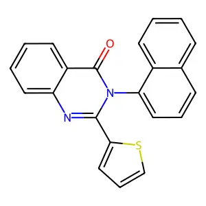 3-(1-naphthyl)-2-(2-thienyl)-4(3H)-quinazolinone structure