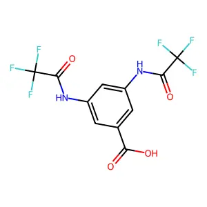 3,5-Bis[(trifluoroacetyl)amino]benzoic acid structure