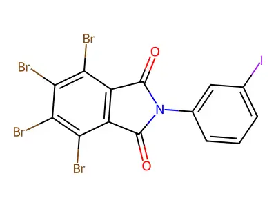 4,5,6,7-Tetrabromo-2-(3-iodophenyl)isoindole-1,3-dione structure