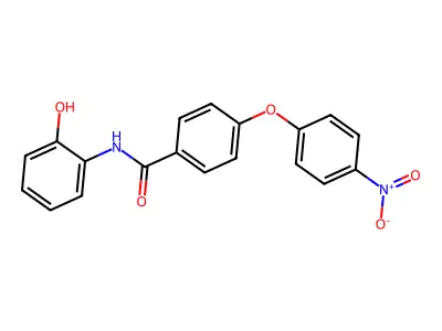 N-(2-hydroxyphenyl)-4-(4-nitrophenoxy)benzamide structure