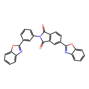 5-(1,3-Benzoxazol-2-yl)-2-[3-(1,3-benzoxazol-2-yl)phenyl]isoindole-1,3-dione structure