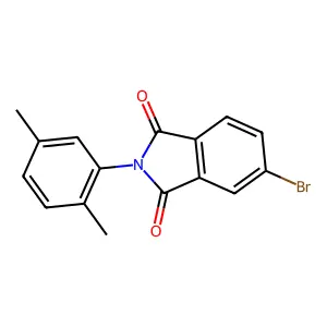 5-bromo-2-(2,5-dimethylphenyl)-1H-isoindole-1,3(2H)-dione structure