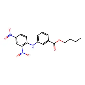 Butyl 3-[(2,4-dinitrophenyl)amino]benzoate structure