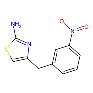4-[(3-硝基苯基)甲基]-1,3-噻唑-2-胺 structure
