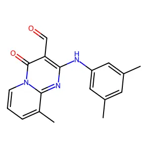 2-(3,5-Dimethylanilino)-9-methyl-4-oxopyrido[1,2-a]pyrimidine-3-carbaldehyde structure
