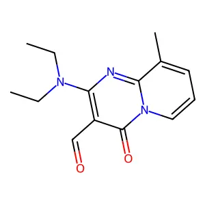 2-(diethylamino)-9-methyl-4-oxo-4H-pyrido[1,2-a]pyrimidine-3-carbaldehyde structure