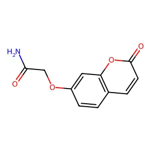 2-[(2-氧代-2H-色烯-7-基)氧基]乙酰胺 structure