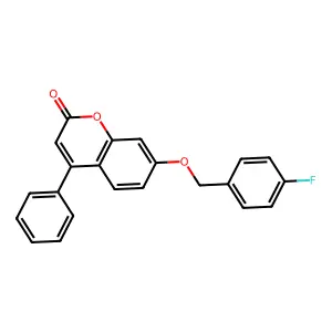 7-(4-Fluoro-benzyloxy)-4-phenyl-chromen-2-one structure