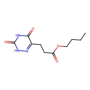 Butyl 3-(3,5-dioxo-2,3,4,5-tetrahydro-1,2,4-triazin-6-yl)propanoate structure
