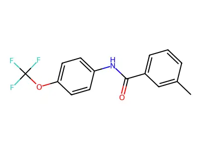 3-methyl-N-[4-(trifluoromethoxy)phenyl]benzamide structure