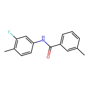 N-(3-fluoro-4-methylphenyl)-3-methylbenzamide structure