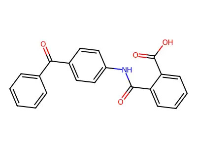2-[(4-benzoylphenyl)carbamoyl]benzoic Acid structure