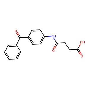 4-[(4-Benzoylphenyl)amino]-4-oxobutanoic acid structure