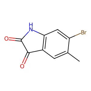 6-bromo-5-methyl-1H-indole-2,3-dione structure