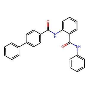 N-[2-(anilinocarbonyl)phenyl][1,1'-biphenyl]-4-carboxamide structure