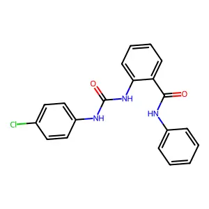 2-[(4-chlorophenyl)carbamoylamino]-N-phenylbenzamide structure