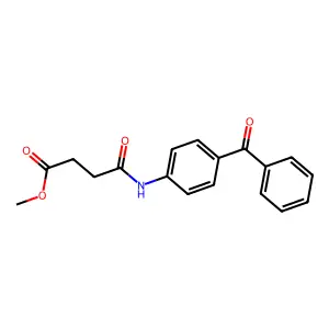 Methyl 4-(4-benzoylanilino)-4-oxobutanoate structure
