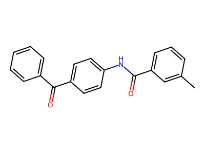 N-(4-benzoylphenyl)-3-methylbenzamide structure