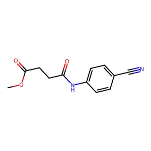 Methyl 4-(4-cyanoanilino)-4-oxobutanoate structure