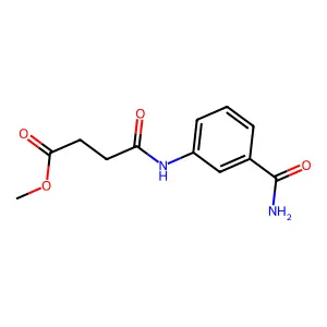 Methyl 4-[(3-carbamoylphenyl)amino]-4-oxobutanoate structure