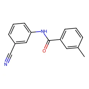 N-(3-cyanophenyl)-3-methylbenzamide structure